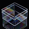 Polystyrene Plastic Bead Containers, Square , Clear, 10.5x10.5x6cm