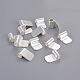 Brass Glue-on Flat Pad Bails&nbsp;KK-D519-B-S-4