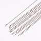 スチールビーズ針  プラチナ  70.5~75x0.7mm  約の25~30pcs /バッグ&nbsp;ES004Y-2