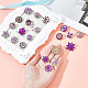 20Pcs Alloy Rhinestone Snap Button&nbsp;BUTT-GO0001-03A-3