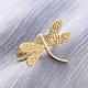 Brass Cuff Rings for Women&nbsp;RJEW-U047-36G-1