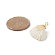 Natural Spiral Shell Copper Wire Wrapped Pendants&nbsp;PALLOY-TA00015-3
