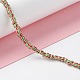 手作りランプワークビーズ連売り  3トーン  コラム  カラフル  4~5.5x2~4mm  穴：0.8mm  約130個/連  14.96~15.75インチ（38~40cm）&nbsp;BLOW-K001-01A-04-2