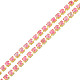 Brass Rhinestone Strass Chains&nbsp;CHC-N017-003B-B06-2