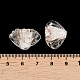 手作りランプワークビーズ  シェル形状  透明  16~17x22.5~23x9.5mm  穴：1.6mm&nbsp;LAMP-K047-02B-3