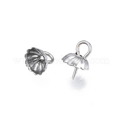 Non-Tarnish 304 Stainless Steel Cup Peg Bails Pendants&nbsp;X-STAS-S057-56