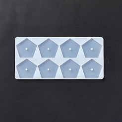 シリコンモールドを作るDIY回転香りのキャンドル  五角形  ホワイト  9.2x19.5x0.7cm  穴：4mm  内径：4.3x4.6のCM&nbsp;LS-DIY-E055-37