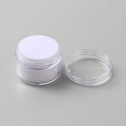 コラムプラスチックルースダイヤモンド宝石収納ボックス  スポンジで  ホワイト  3.8x2.75cm&nbsp;CON-WH0095-45B-01