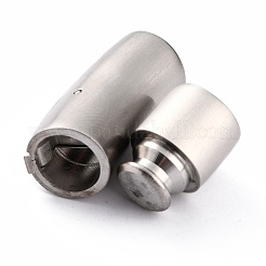 変色しない316サージカルステンレススチール製バヨネット留め具  コラム  ステンレス鋼色  31x11x10mm  内径：8mm&nbsp;STAS-G241-06MP