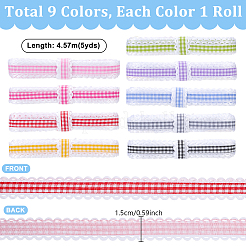 45 Yards 9 Colors Polyester Ribbons&nbsp;OCOR-PH0008-11