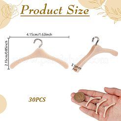ミニドール用ハンガー  ドールハウス家具アクセサリー用  バリーウッド  21.5x41.5x3.5mm&nbsp;AJEW-WH0077-153