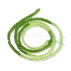 2 Colors Transparent Glass Beads Strands&nbsp;GLAA-G093-01M
