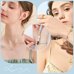 2Pcs Iron and PVC and Acrylic Alligator Memo Clips&nbsp;FIND-SC0011-25B