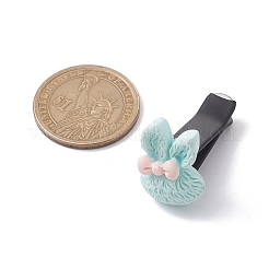 Rabbit with Bowknot Resin Car Air Vent Clips&nbsp;JEWB-BR00147-02