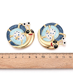 304 Stainless Steel & Enamel Pendants&nbsp;STAS-T073-63B-G