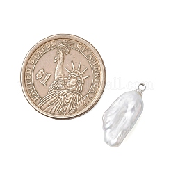 Natural Baroque Keshi Pearl Pendants&nbsp;PALLOY-JF05055