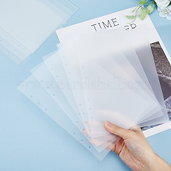 A5 Frosted Plastic Discbound Notebook Index Divider Sheets&nbsp;KY-WH0046-90A