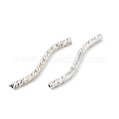 Rack Plating Brass Curved Tube Beads&nbsp;KK-WH0061-01A-P
