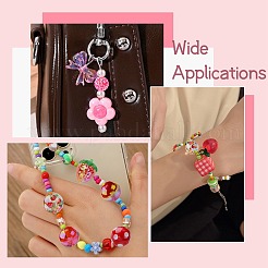 45Pcs 9 Styles Plastic Round Bead & Acrylic Beads Strawberry Kits&nbsp;MACR-CJ0002-46