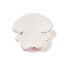 オペーク樹脂カボション  キノコ  ピンク  23.5x25x10mm&nbsp;RESI-C031-01E