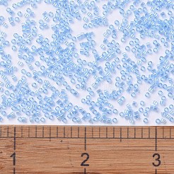 MIYUKIデリカビーズ  シリンダー  日本製シードビーズ  11/0  （db1890)透明スカイブルー光沢  1.3x1.6mm  穴：0.8mm  約2000PCS /ボトル  10 G /ボトル&nbsp;SEED-JP0008-DB1890