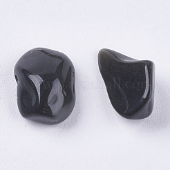 Natural Black Stone Chip Beads&nbsp;G-K251-01