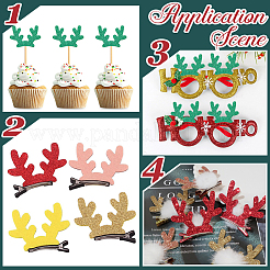 Christmas Theme Felt Fabrics Hair Accessories Findings&nbsp;FIND-WH20004-14E
