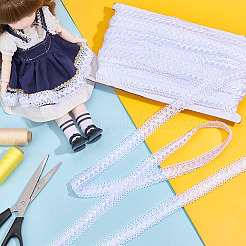 ポリエステルリボン  洋服アクセサリー用  ホワイト  3/4インチ（18mm）  約27.34ヤード（25m）/セット&nbsp;OCOR-WH0082-415C