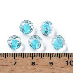 透明なアクリルビーズ  ラウンド  多面カット  ミックスカラー  8mm  穴：1.6mm  約1810個/500g&nbsp;MACR-S373-133-T