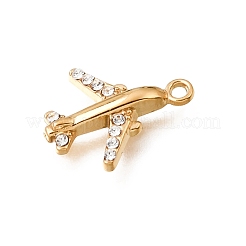 304 Stainless Steel Rhinestone Pendants&nbsp;STAS-E531-22G-A