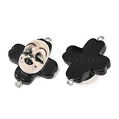 Opaque Resin Links Connector Charms&nbsp;RESI-A056-01P