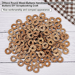Undyed Wood Connectors Charms&nbsp;WOOD-BC0001-06