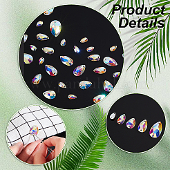 AHADEMAKER 75Pcs Sew on Rhinestones&nbsp;GLAA-GA0001-46