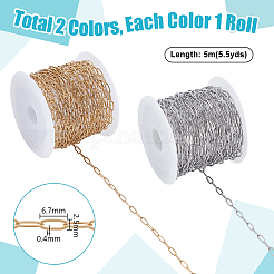 10m 2 Style Stainless Steel Cable Chains&nbsp;CHS-PH0001-11