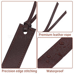 15Pcs 5 Colors PU Leather Bookmark&nbsp;AJEW-GL0003-24