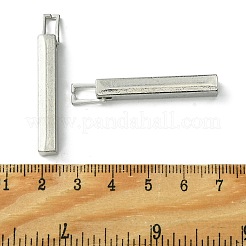 合金ペンダント  長方形  プラチナ  35x5x5.5mm  穴：2.5~6mm&nbsp;FIND-R146-12