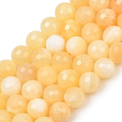 Natural Yellow Jade Beads Strands&nbsp;GG-NH0014-C02-10mm