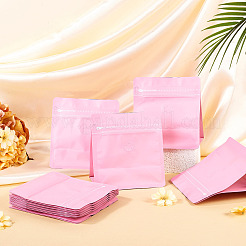 バルブ付きPEプラスチック製再封可能保存袋  チョコレート用  キャンディ  クッキー  長方形  ピンク  14.5x13.5x0.1cm  オープン：13.5x8x14.5cm&nbsp;AJEW-TAC0045-019G