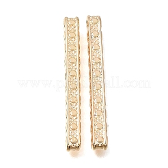 真鍮のスペーサーバー  長方形  18KGP本金メッキ  32x3x3mm  穴：1.5mm&nbsp;KK-N290-28G