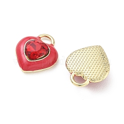 Alloy Rhinestone Pendants&nbsp;FIND-D044-04G