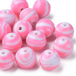 Opaque Striped Acrylic Beads&nbsp;MACR-S373-27B-05