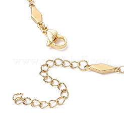 304 Stainless Steel Rhombus Link Chain Necklaces&nbsp;NJEW-JN05205-01