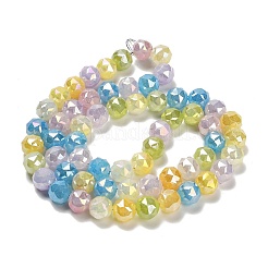 Electroplate Glass Beads Strands&nbsp;EGLA-P066-06A-10mm-01