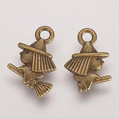 Tibetan Style Alloy Pendants&nbsp;TIBEP-49576-AB-FF