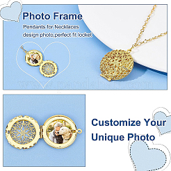 10Pcs 5 Colors Brass Diffuser Locket Pendants&nbsp;KK-BC0008-30