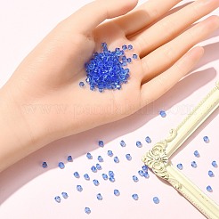 プレシオサ®クリスタルビーズ  チェコクリスタル  双円錐形(451 69 302 ロンデル)  サファイア30050個  4mm  穴：0.8mm&nbsp;Y-PRC-BA4-30050