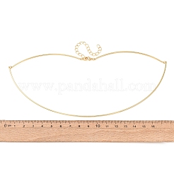 1.5MM Brass Torque Choker Necklaces&nbsp;KK-CBA3297-12G