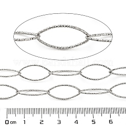304 Stainless Steel Textured Cable Chains&nbsp;CHS-A016-07P-A