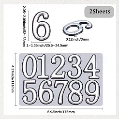 10Pcs ABS Plastic Stickers&nbsp;DIY-SP0007-95A