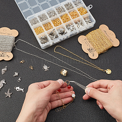 DIY Ocean Theme Jewelry Findings Kits&nbsp;DIY-PH0004-69